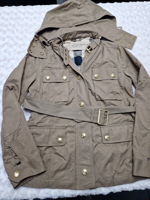 Burberry Brit Damen Mantel Jacke mit Gürtel Gr. 8