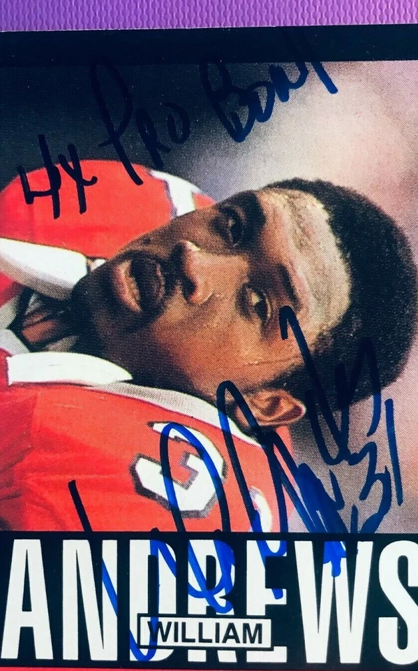 SIGNED FALCONS (3 SIGS) 1979 TEAM LEADERS FOOTBALL CARD - Image 2 of 3