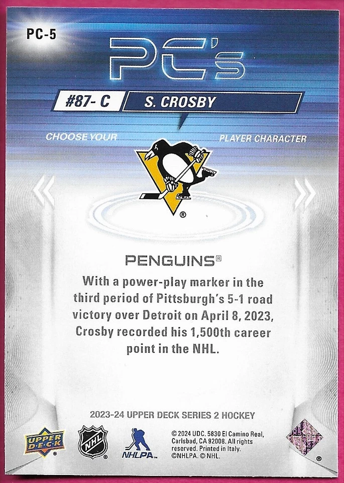 2023-24 Upper Deck Series 2 PC's NHL Hockey Inserts "You Pick from list" - Image 2 of 2