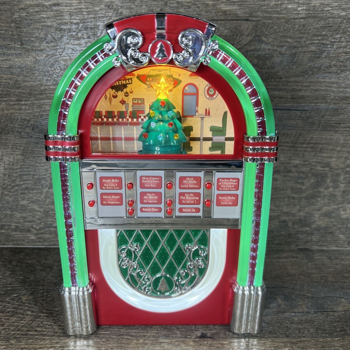 MR CHRISTMAS ROCK-O-RAMA HOLIDAY JUKEBOX-RED CHRISTMAS MR CHRISTMAS ROCK-O-RAMA HOLIDAY JUKEBOX-RED CHRISTMAS