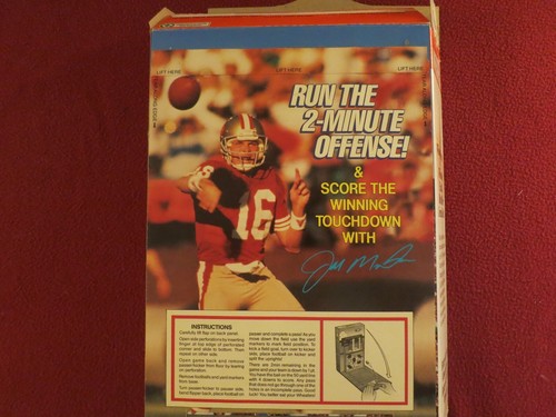 1991 JOE MONTANA WHEATIES BOX WITH UNUSED FOOTBALL GAME ON BACK OF BOX - Picture 9 of 12