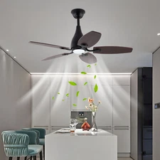 3-Color Ceiling Fan Light With LED Light Ceiling Fan With Remote Control Timing