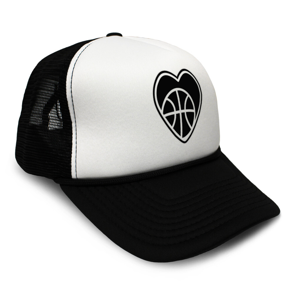 Trucker Hat Heart Image Sports Basketball Snapback Baseball Cap for Men & Women