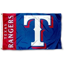 TEXAS RANGERS 3'X5' FLAG/BANNER **100% FULL COLOR ON BOTH SIDES OF THE FLAG**