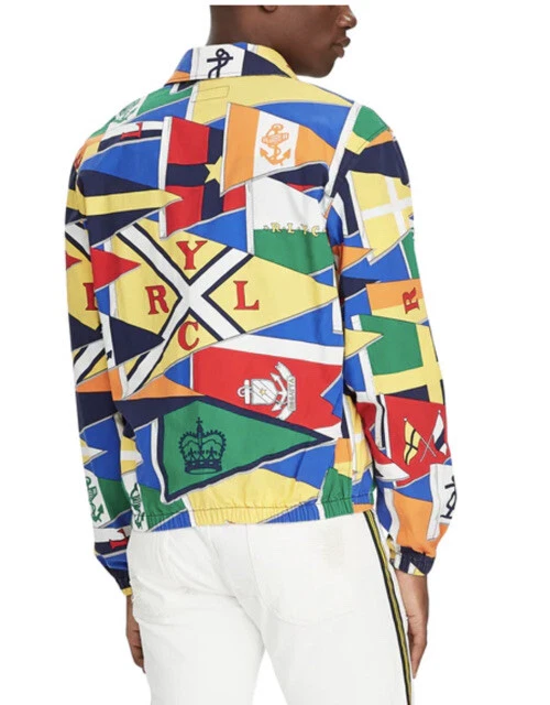 Polo Ralph Lauren Medium Bayport Jacket Burgee Regatta Flags RRL