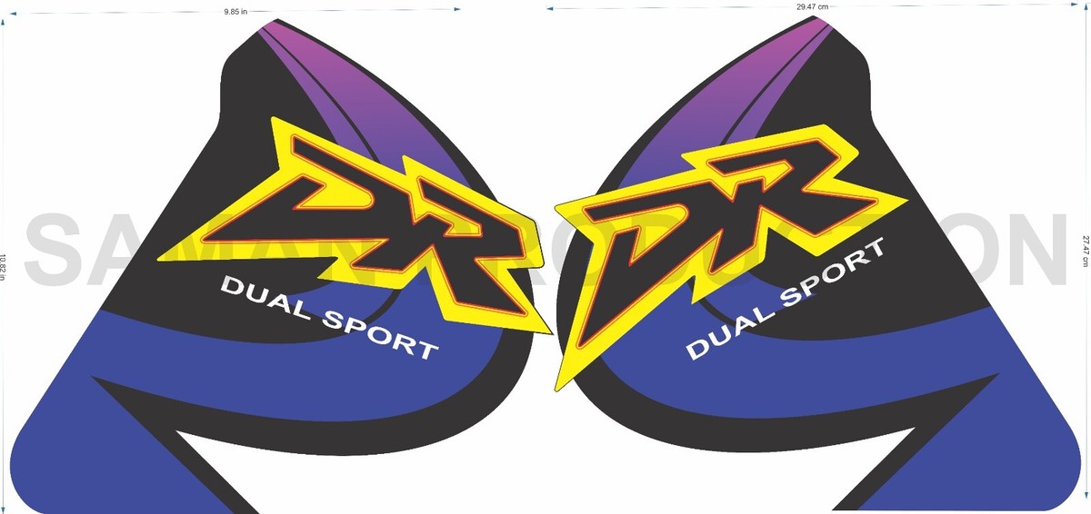 Suzuki DR 250 Decal/Sticker | Multicolor | Glossy | Self-Adhesive