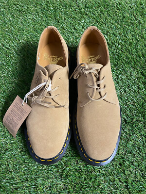 NEW Dr Martens Oxford Mens UK Doc Suede Leather Beige 1461 C.F. Steads England Doc Dr Martens 1461 C.F. Steads Leather Made in England  main image 4