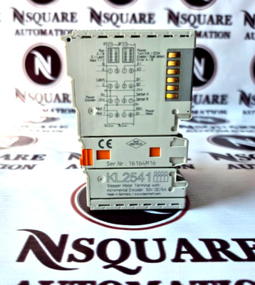 BECKHOFF KL2541 STEPPER MOTOR TERMINAL WITH INCREMENTAL ENCODER 50V DC/5A MODULE