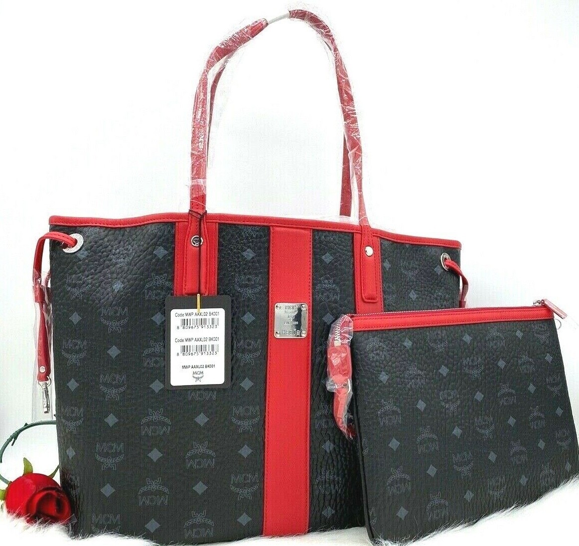mcm medium reversible tote