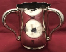 Antique 3-Handled  VASE - LOVING CUP -  AWARD 6.5" Silverplated by Pairpoint