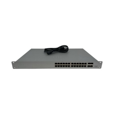 Cisco Meraki (MS120-24P-HW) 24-Ports Rack Mountable Ethernet Switch