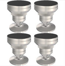 4Set Adjustable Speaker Stand Turntable Isolation Feet Pad Stainless Steel