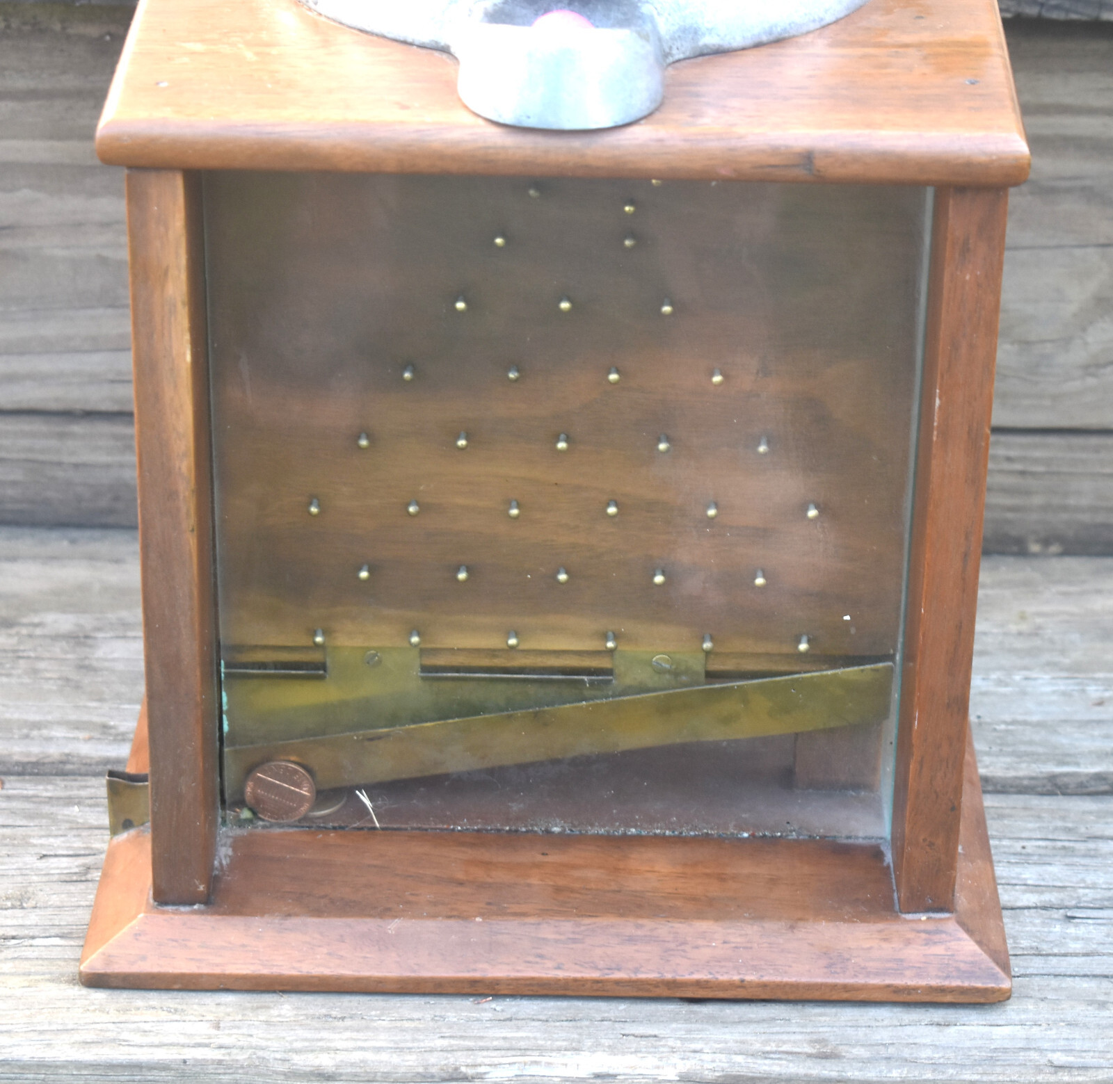 VERY RARE PEERLESS Coin Operated Blue Bird Products Penny Drop Vendor ...