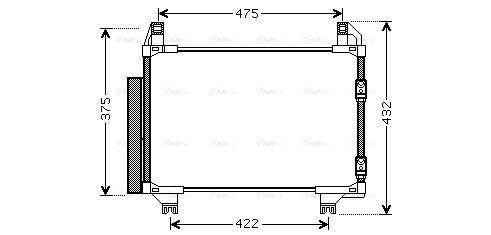 TOA5404D AVA Condenser FIT DAIHATSU CHARADE (2011) 1.3 VVTI