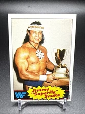 JIMMY SUPERFLY SNUKA 1985 Topps WWF Pro Wrestling #6 Fresh Pull From Sealed case