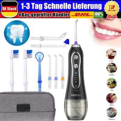 Munddusche Kabellos Elektrischer Zahnreiniger Zahndusche Water Flosser mit 5Modi