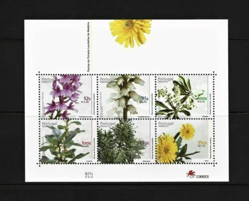 Bloques de estampillas de árboles