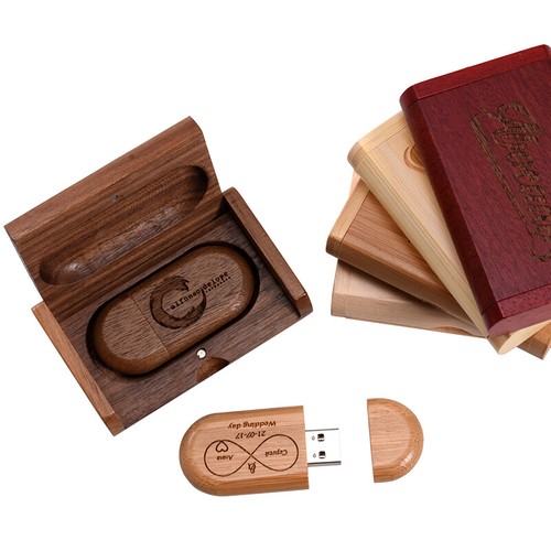 Confezione Regalo Legno USB3.0 Alta Velocità Flash Drive Logo Gratis Regalo Fotografia Perfetto - Foto 6 di 15