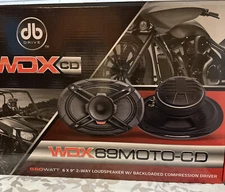 DB DRIVE WDX69MOTO-CD 650 Watt 6x9'' 2-Way Loudspeaker Weather Resistant New