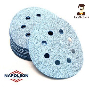 125 mm 5 Zoll Nass und Trocken Schleifscheiben Klett Pads Schleifpapier Klett HQ