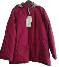 Aquascutum Authentic Red Size M Vintage Coat Fully Reversible Lightweight In Vgc