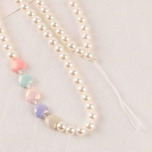 2pcs Delicate Phone Short Chain Beaded Phone Bracelet Phone Charm Wrist Strap - 第 4/12 張圖片