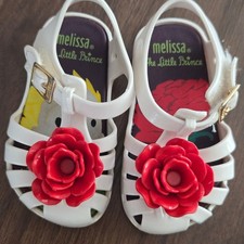 Mini Sandalias Melissa El Principito Jalea Blancas Rojo Rosa Niñas Talla 5 EE. UU.