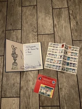 America's Cup Stamps Encyclopedia Book 1987 + Stamps - Supports Special Needs!