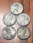 1943 D P Lincoln Steel Wheat Penny, Get (5) These Exact Coins, World War 2 F032