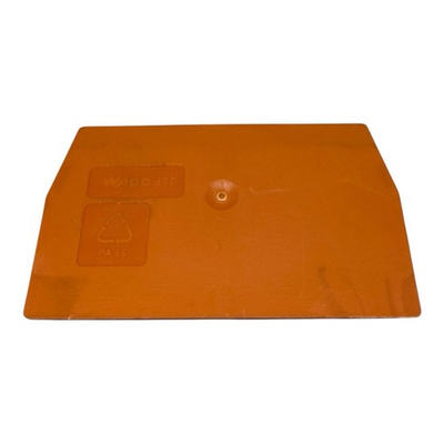 #ad #ad Lot Of 15 WAGO 870 End Cover Plate Orange PA66 for Terminal Block DIN Rail $14.99