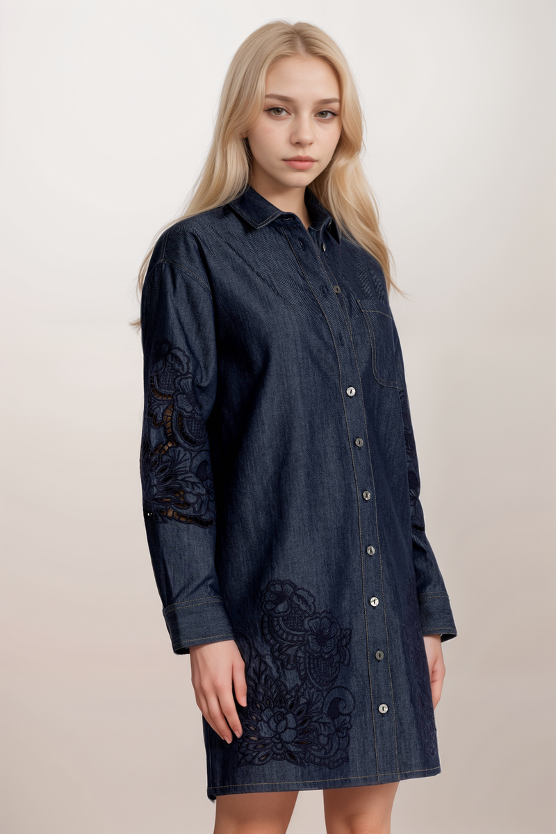 johnny was montaigne denim dress ALEXA dress Indigo Denim XL