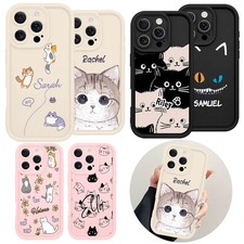 Lovely Cats Phone Case Flexible Custom Cover For Samsung S24 S25 iPhone 15 14 16