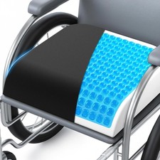 ComfyInLove Wheelchair Seat Cushion - Cooling Gel Memory Foam Office Chair C...