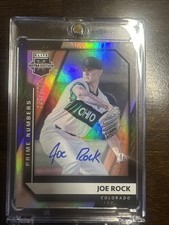 2021 Panini Elite Extra Edition Joe Rock 152/200 Auto Prime Numbers card Rockies