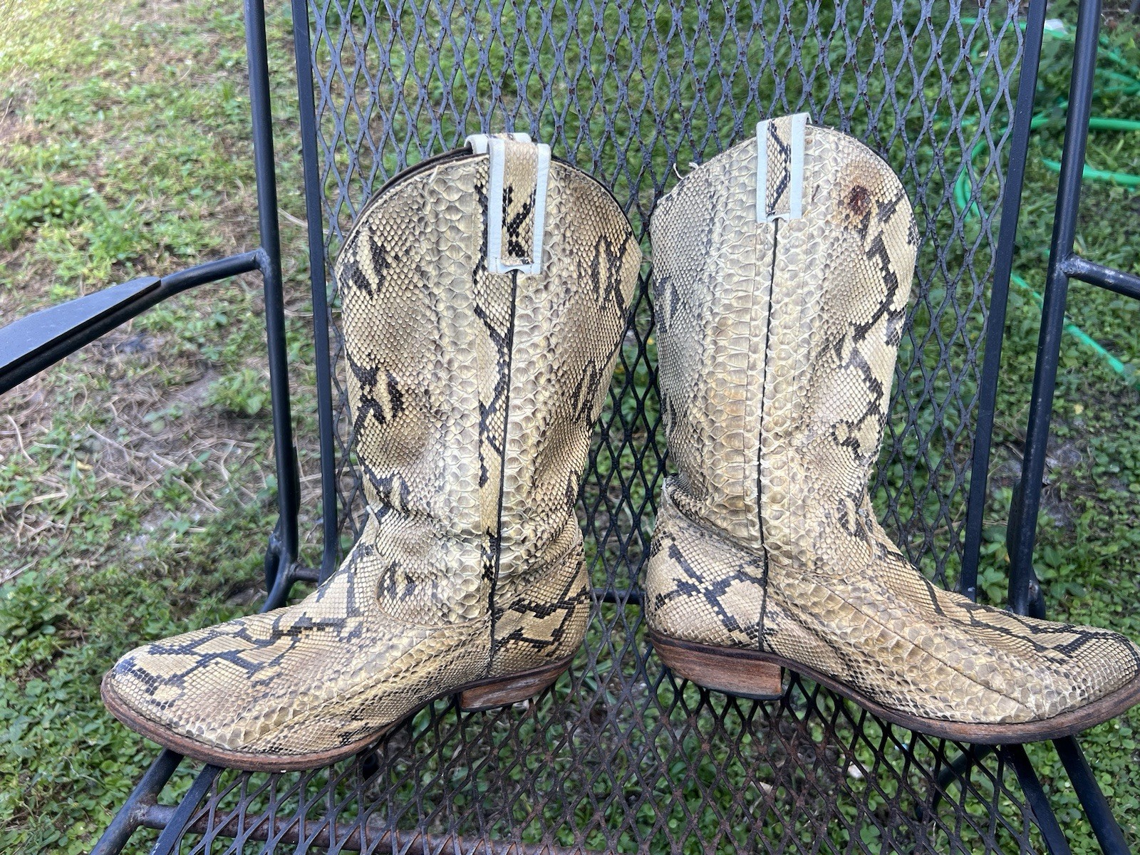 Full Natural Brown Genuine Snakeskin Python Men C… - image 15