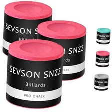 Billiard Pool Cue Chalk - Circle Stick Chalk Hand Chalk Round Cube 3pcs Pink