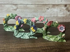 Studio Nova Garden Bloom Floral Napkin Rings Set of 4