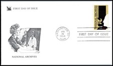 1984 National Archives Sc 2081 FDC with Readers Digest cachet Washington DC