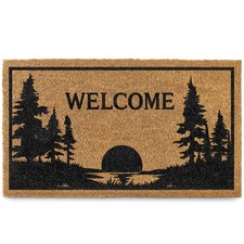 MAINEVENT Lake House Cabin Door Mat 30x17 Inch, Vibrant Camping Welcome Mat, ...