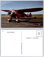 Waco Cabin Biplane Airplane Aircraft Aviation Postcard AF482