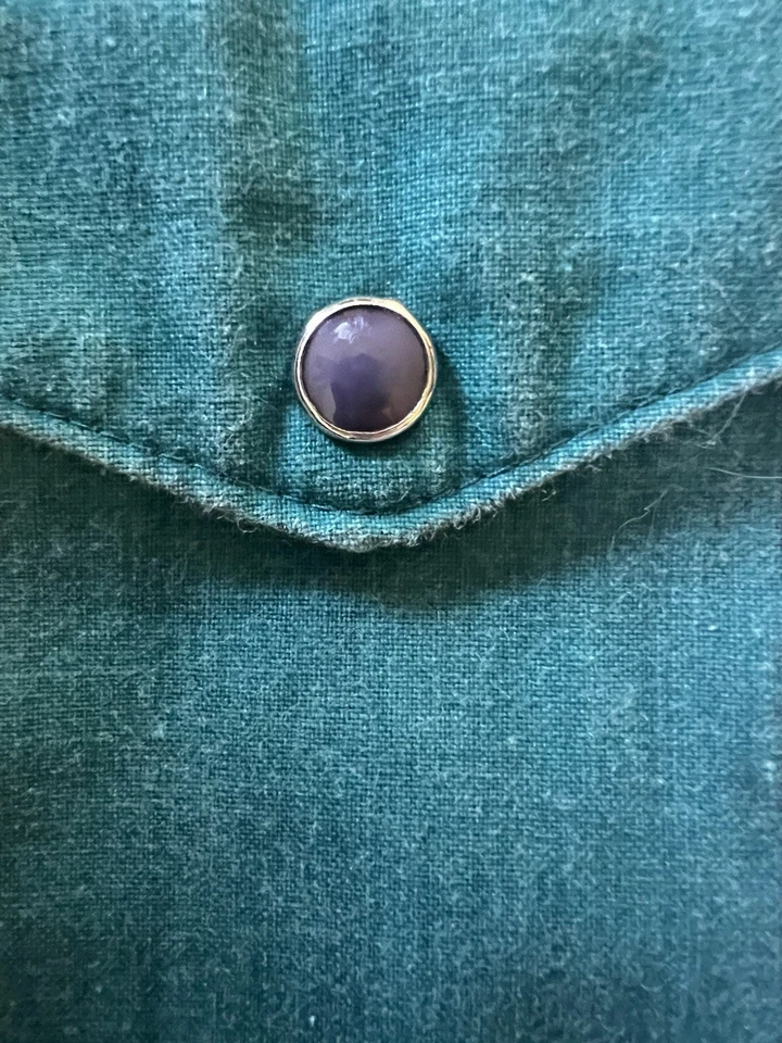 Men’s Vintage Wrangler Brushpopper Shirt Size Medium - Image 3 of 4