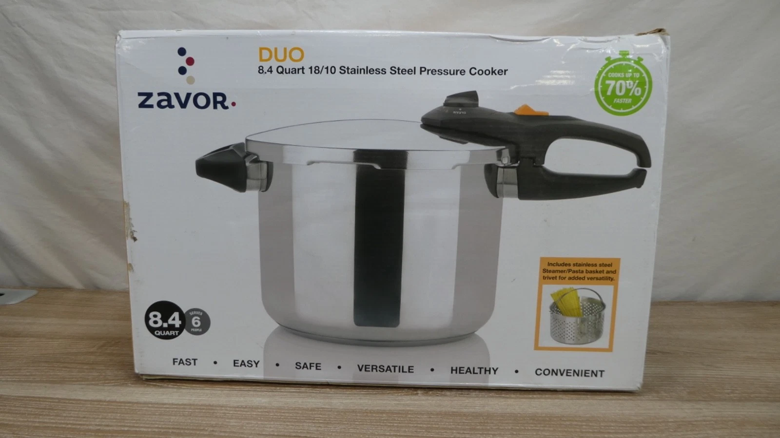 ZAVOR DUO STAINLESS STEEL PRESSURE COOKER - Pre-Owned