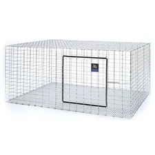 Little Giant Wire Rabbit Hutch Pet Lodge w/Galvanized Body&Door Guards(Open Box)