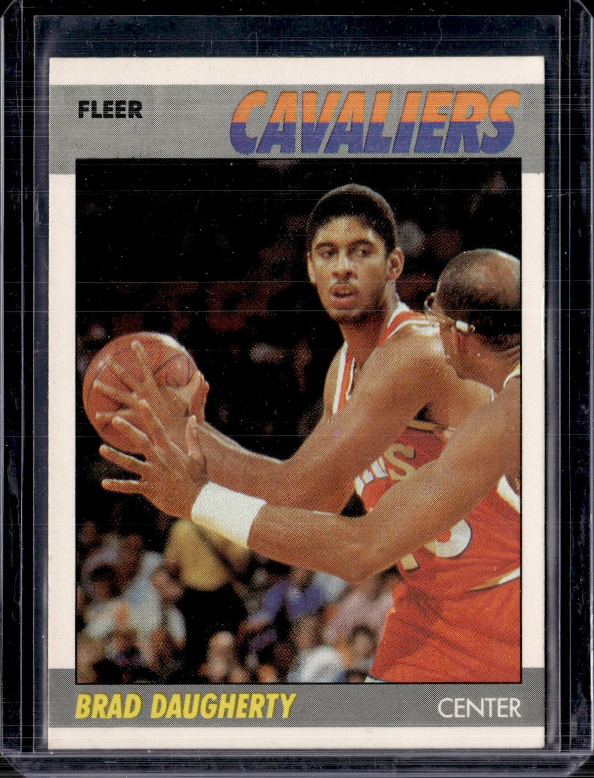 1987-88 Fleer #25 Brad Daugherty Rookie RC Cleveland Cavaliers EX-MINT