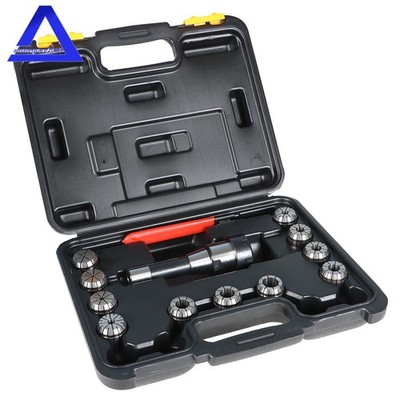 11Pack ER32 Collet Set With R8 Shank ER32 Chuck and Spanner For Milling Machine