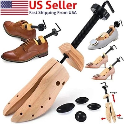 New One Side 2-way Wooden Adjustable Shoe Stretcher for Men Women Size 9-13