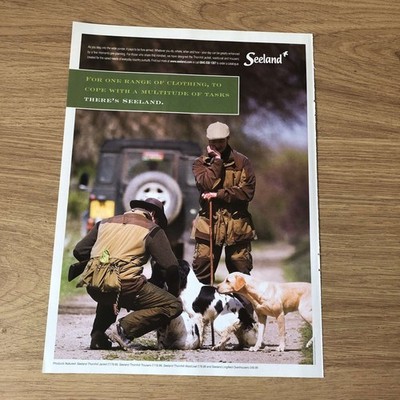 GUNS92 MAGAZINE ADVERT 12X9 SEELAND THORNHILL JACKET & TROUSERS