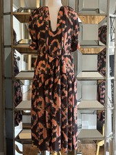 Ulla Johnson Navy Multi Tie Dye Print Midi Dress SZ XS