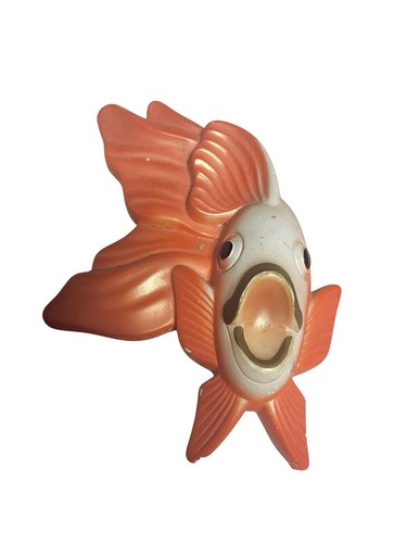 VTG PAIR 1970 MCM Orange Koi FISH Miller Studios Chalk Ware Wall Art Plaque READ - Picture 3 of 16