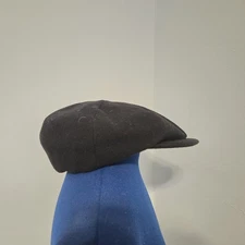 Capas Headwear N.Y. Deadstock Black Melton Wool Newsboy Cap NWT